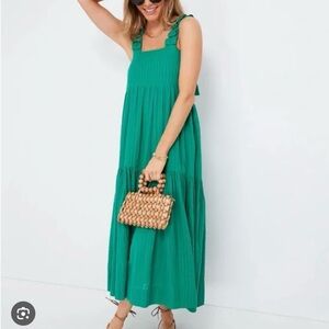 Mirth Green Sleeveless Maxi Dress
